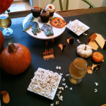 Pumpkin Carving Party with DIY Pop-Up Table Runner
